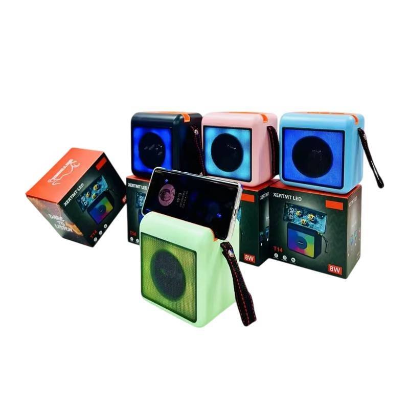 Haut Parleur T14 Sans Fil 8 W Avec Support Téléphone - Bleu