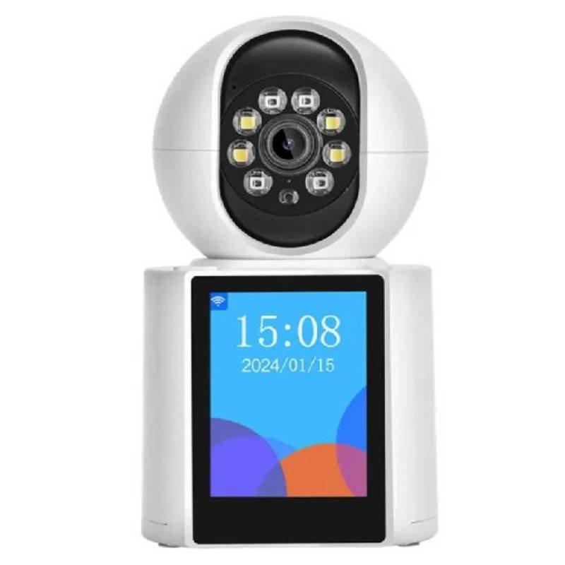 Caméra de Surveillance WiFi Smart IP 2MP Full HD 1080P - Blanc