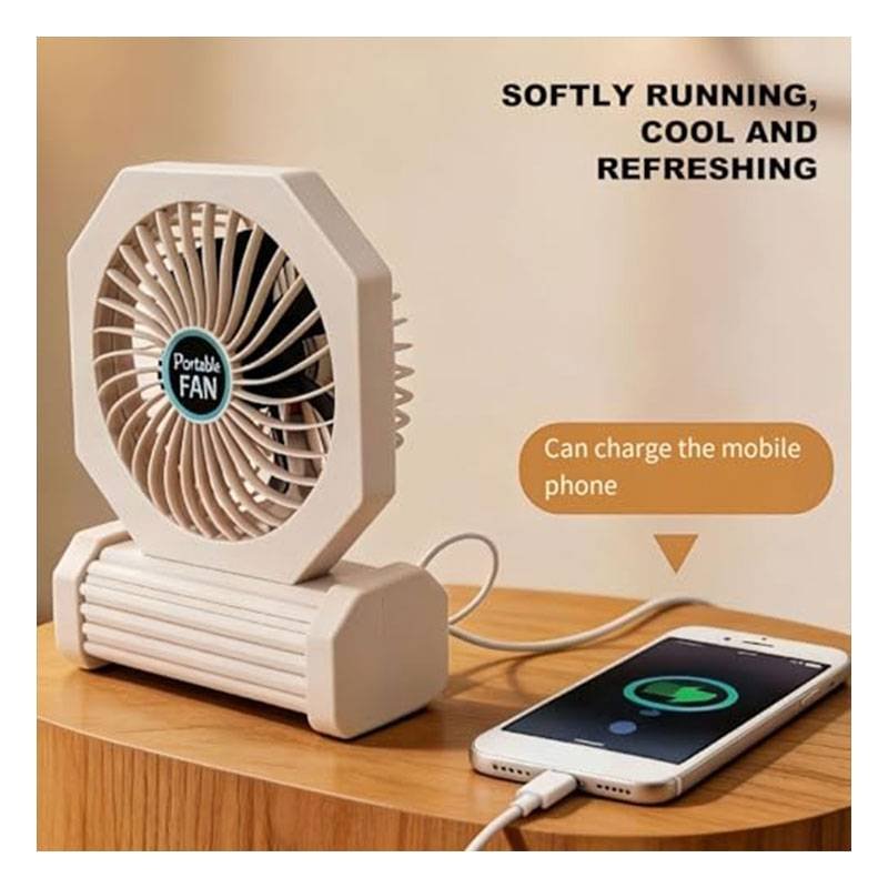 Ventilateur de bureau COOL+ Lighting avec Lampe LED USB - Blanc