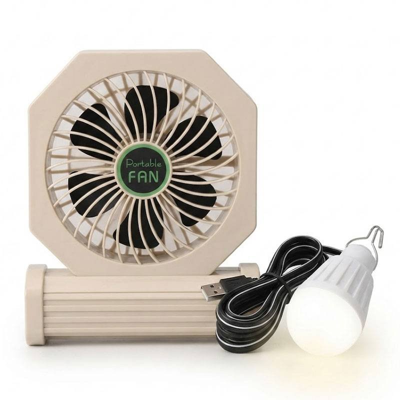 Ventilateur de bureau COOL+ Lighting avec Lampe LED USB - Blanc