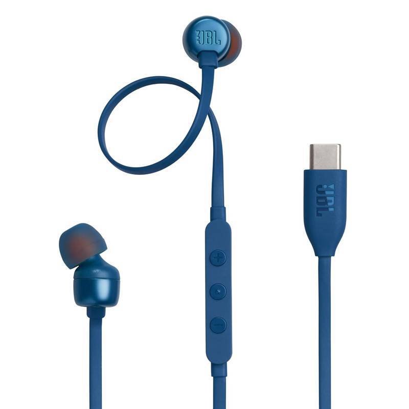 Écouteurs Filaires JBL T310C USB Type-C - Bleu