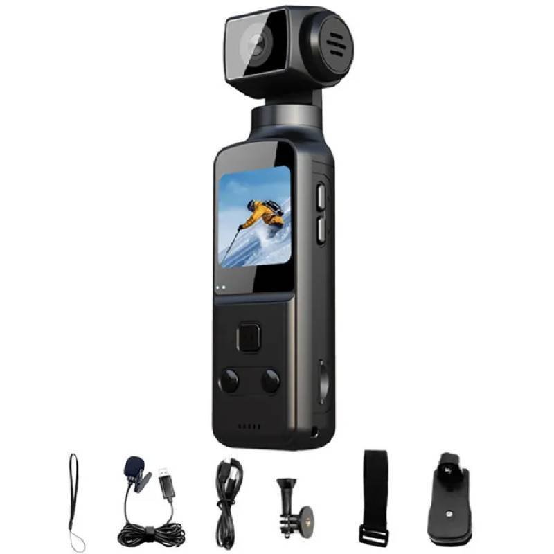 Caméra d'Action 4K IPS 1,3" avec Stabilisation EIS - Noir