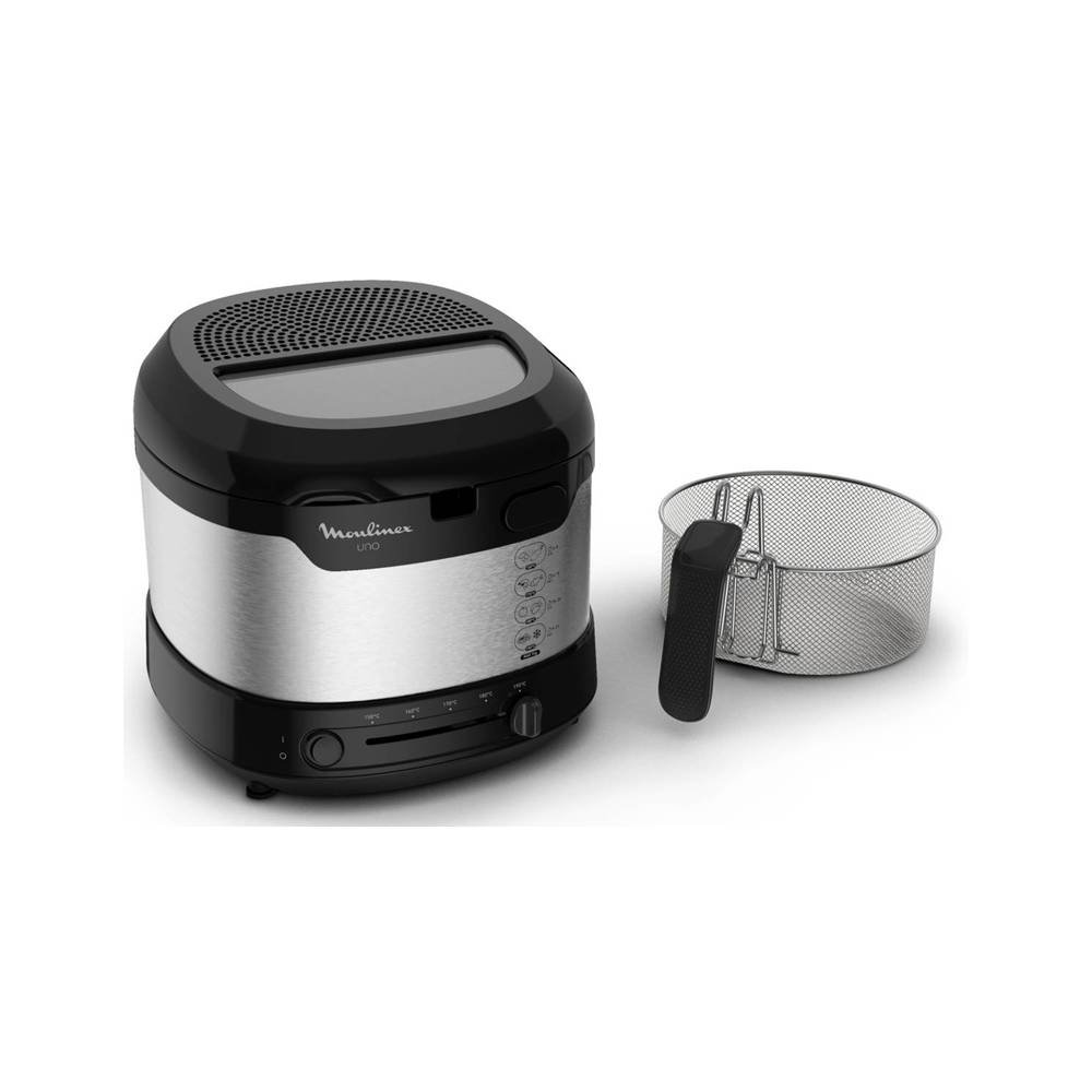 Friteuse Moulinex Uno AF215D10 / Noir & Inox