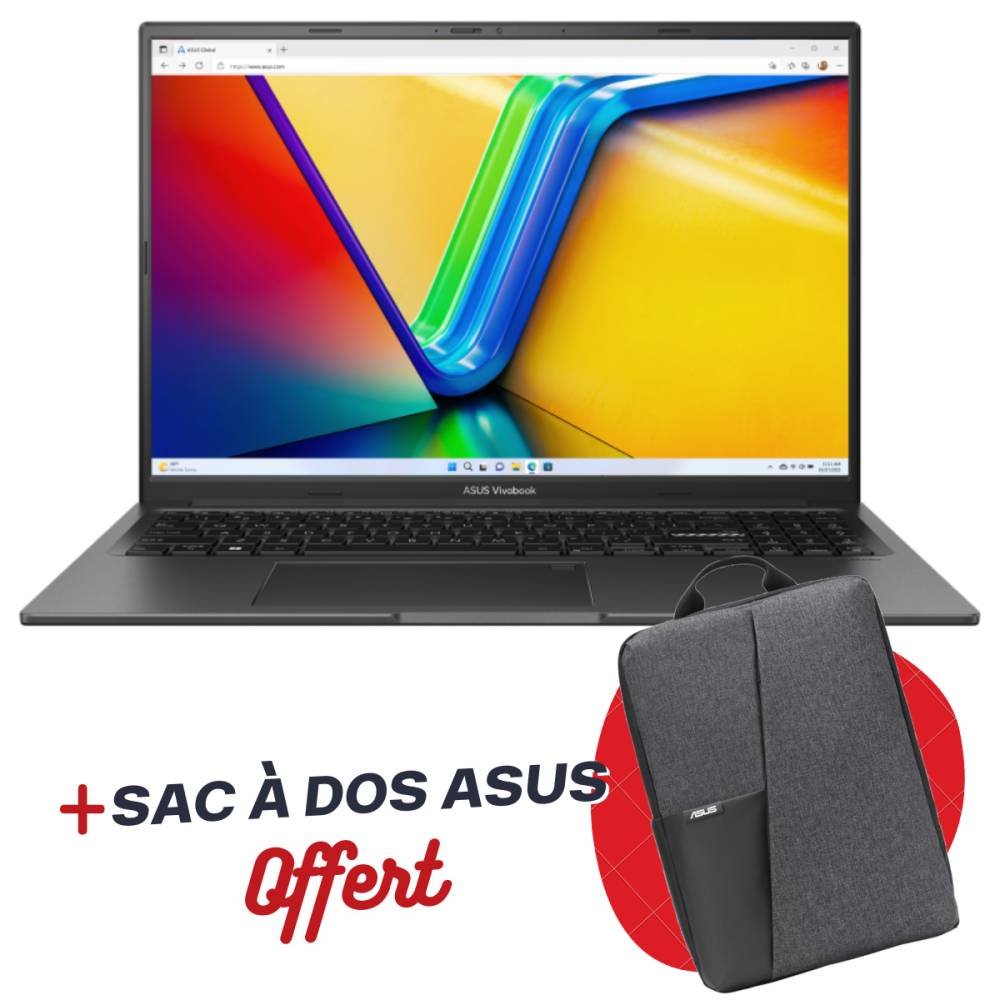 PC Portable Gamer ASUS Vivobook 16X I5-13420H 8GB 512SSD RTX30504GO W11 16" WUXGA BLACK + SAC A DOS