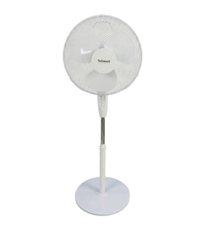 Ventilateur TECHWOOD SUR PIED 40CM / BLANC