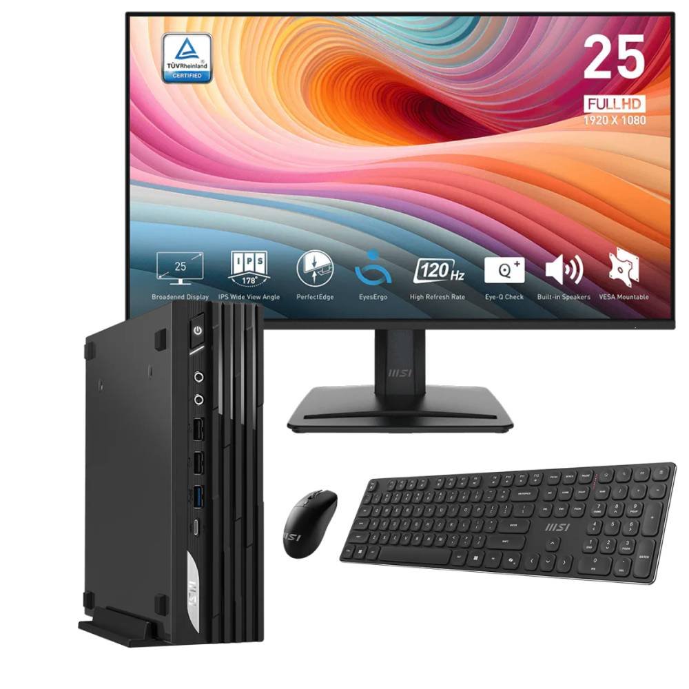 PC DE BUREAU MSI PRO DP21 14M / I5-14400 / 24 GO DDR5 / 512 GO SSD / Noir