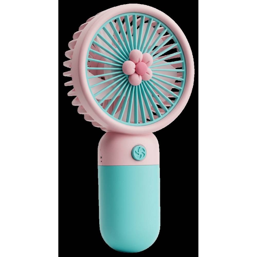 Mini ventilateur portable sans fil 202-1 / Rechargeable / Rose/Bleu